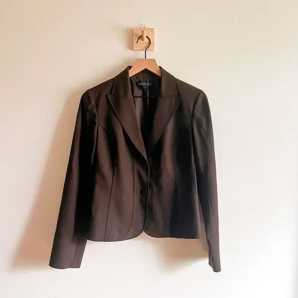 (Sold) Lafayette 148 Wool Button Down Blazer Size 6 - Picture 4 of 8